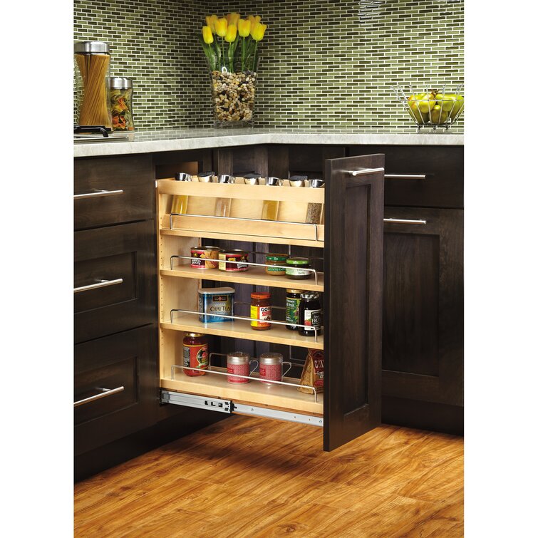 Rev A Shelf Wood Spice Insert Accessory for 448 Series Soft Close Organizer